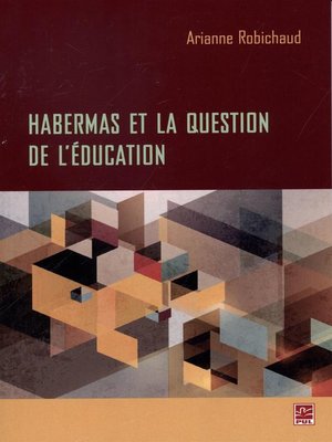 cover image of Habermas et la question de l'éducation
